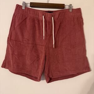 Abercrombie & Fitch Men's Terry Cloth Drawstring Waist Shorts Relaxed Fit Sz XL